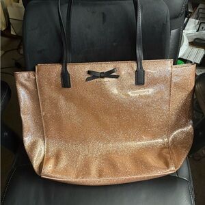 Kate Spade Pink and Black glittering Tote with Elegant Style